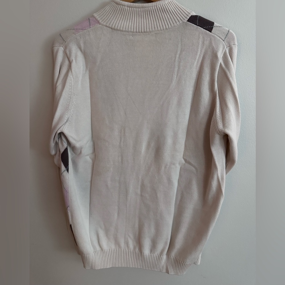 Lacoste Izod Argyle Cardigan Sweater - Picture 6 of 6